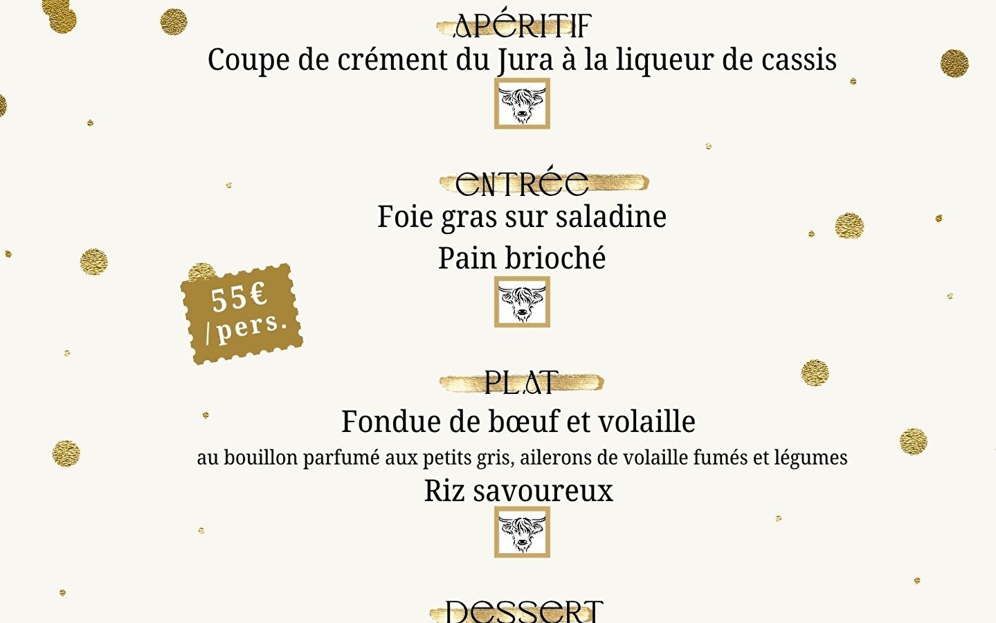 Réveillon de la Saint Sylvestre - Tables d'highlands