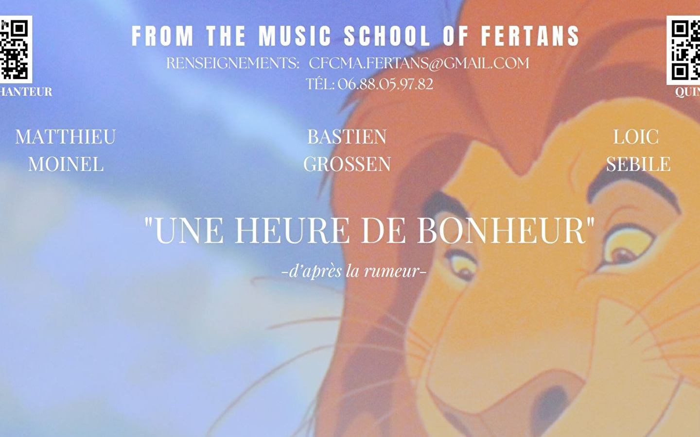 Ciné-concert : Une heure de bonheur