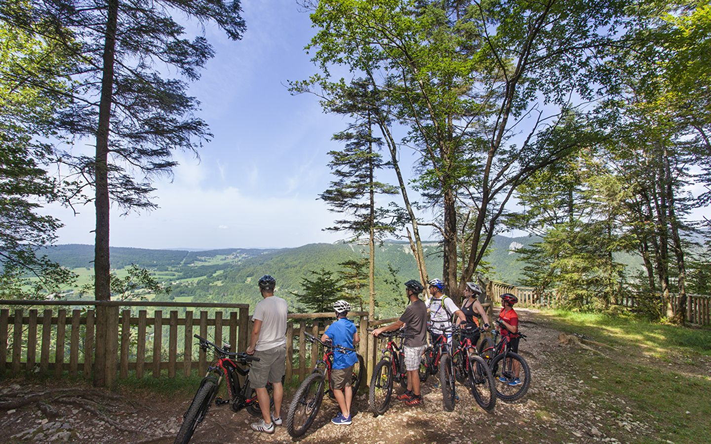 Parcours VTT 28 bleu - Tour des Belvédères - Espace FFC Ain Forestière