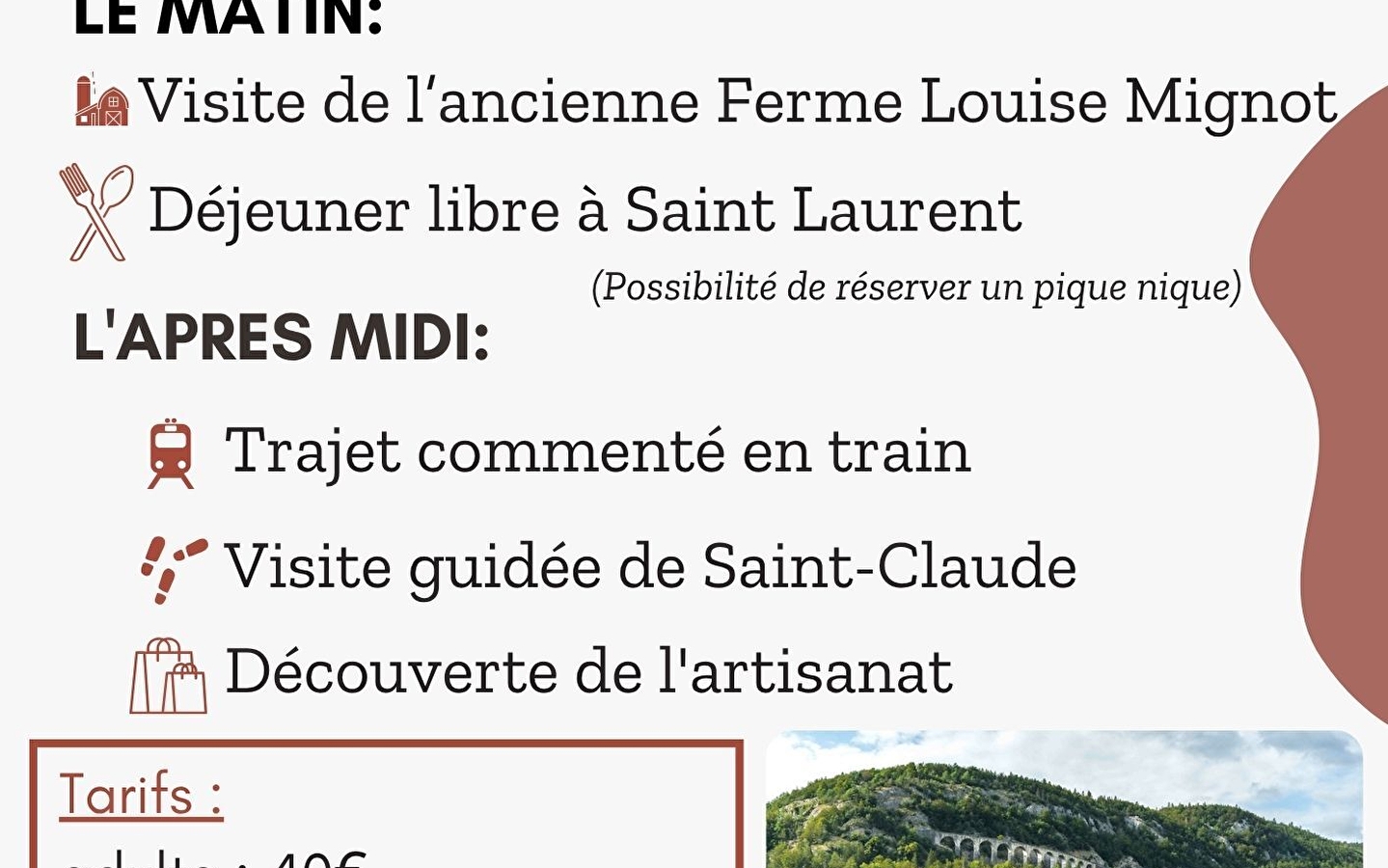 Excursion Ligne des Hirondelles depuis Saint-Laurent