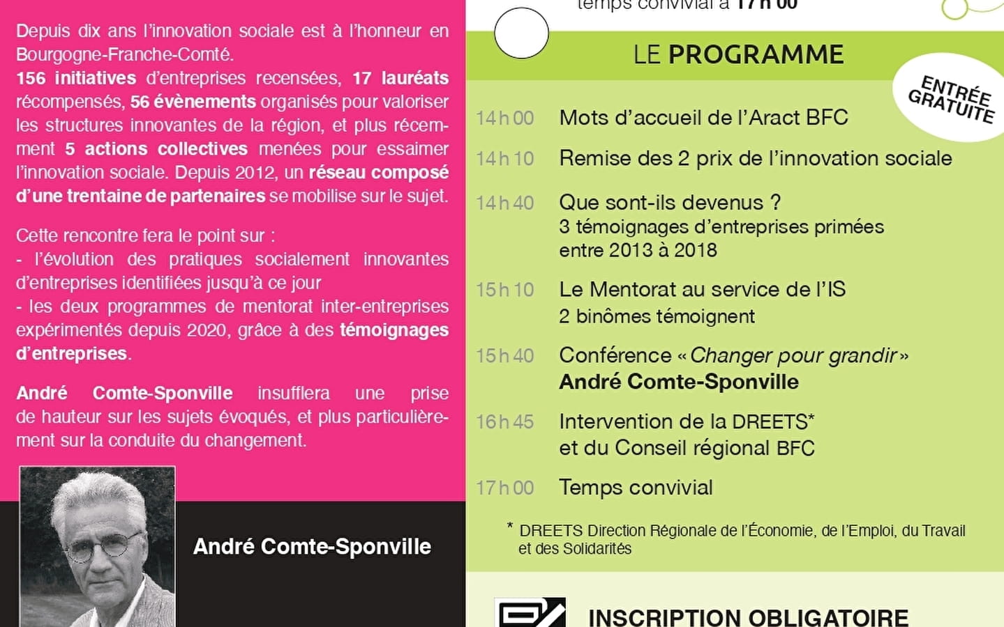 Rencontre régionale de l'innovation sociale en Bourgogne Franche-Comté