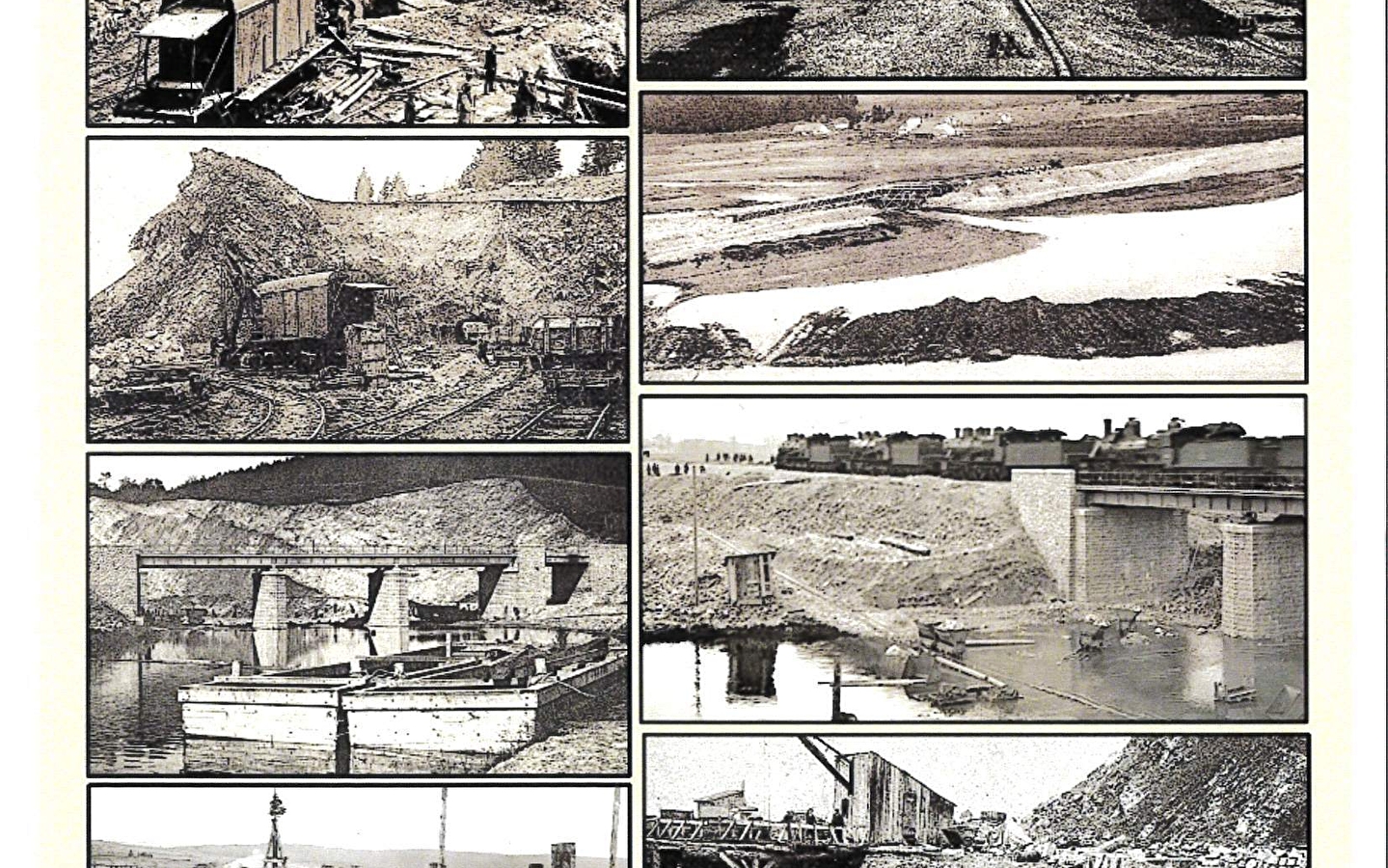 Conférence : Ligne Frasne - Vallorbe (1910-1915) - L'éîque réalisation du remblais sur le marias de Ste Marie