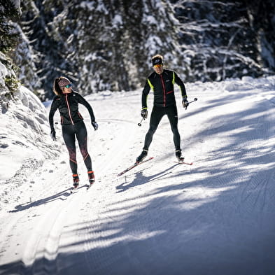 La Borne des 3 Cantons - Piste rouge de ski nordique
