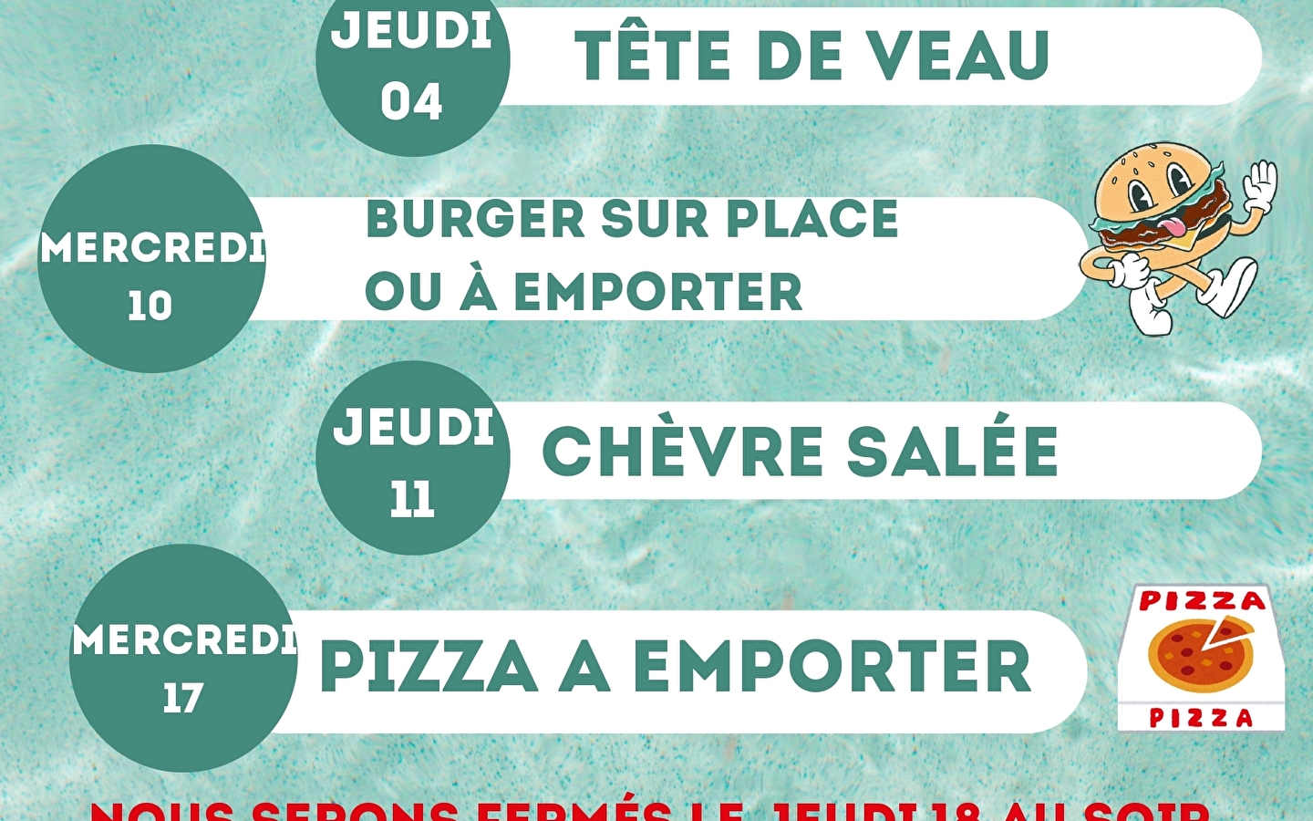 Soirées Spéciales Restaurant Les Pâturages