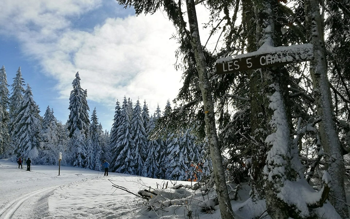 Itinéraire ski de fond Giron - Les cinq chalets