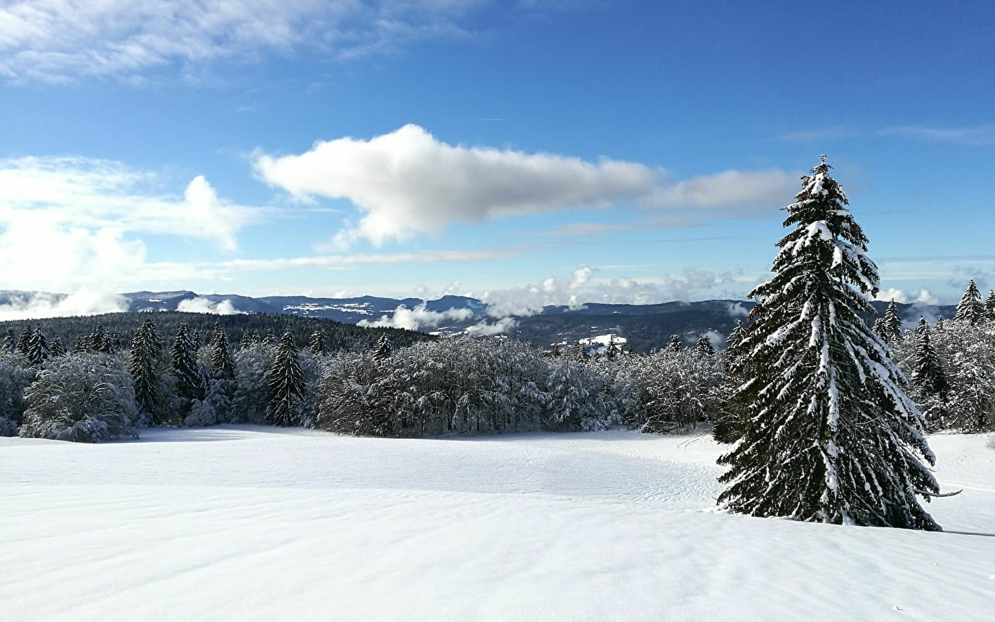 Itinéraire ski de fond Giron - La biche