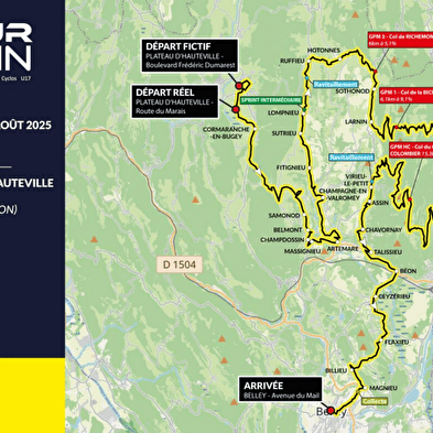 3e étape du Tour de l'Ain 2025 : Plateau d'Hauteville - Belley