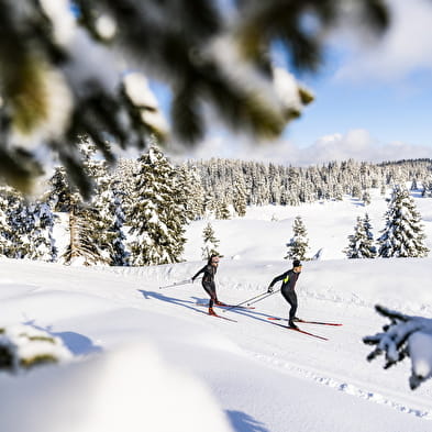 La Borne des 3 Cantons - Piste rouge de ski nordique