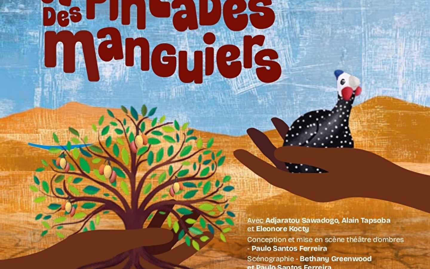 Des pintades et des manguiers