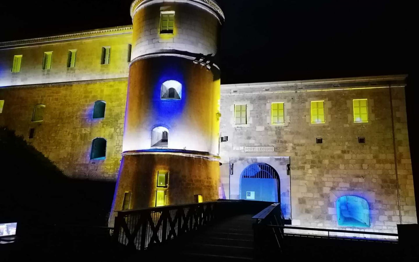 Sons et lumières au Fort l'Ecluse