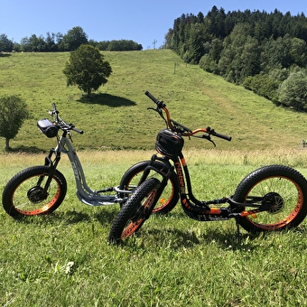 Ain'sTemps Loisirs : swincars et trottinettes tout-terrain électriques sur le Plateau de Retord - HAUT VALROMEY