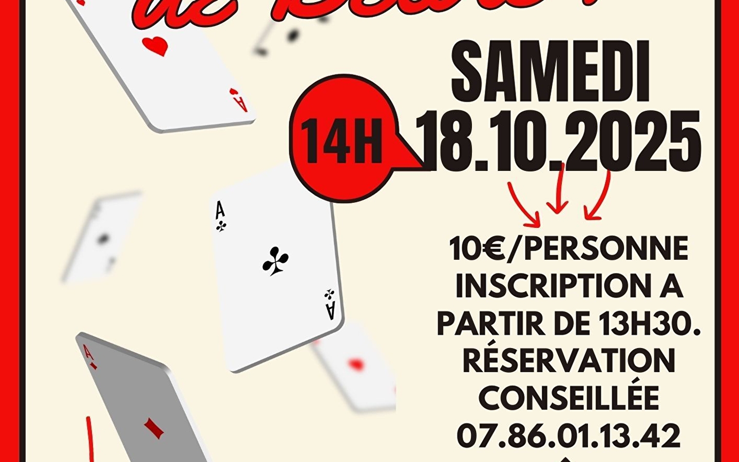Concours de belote au Grominet