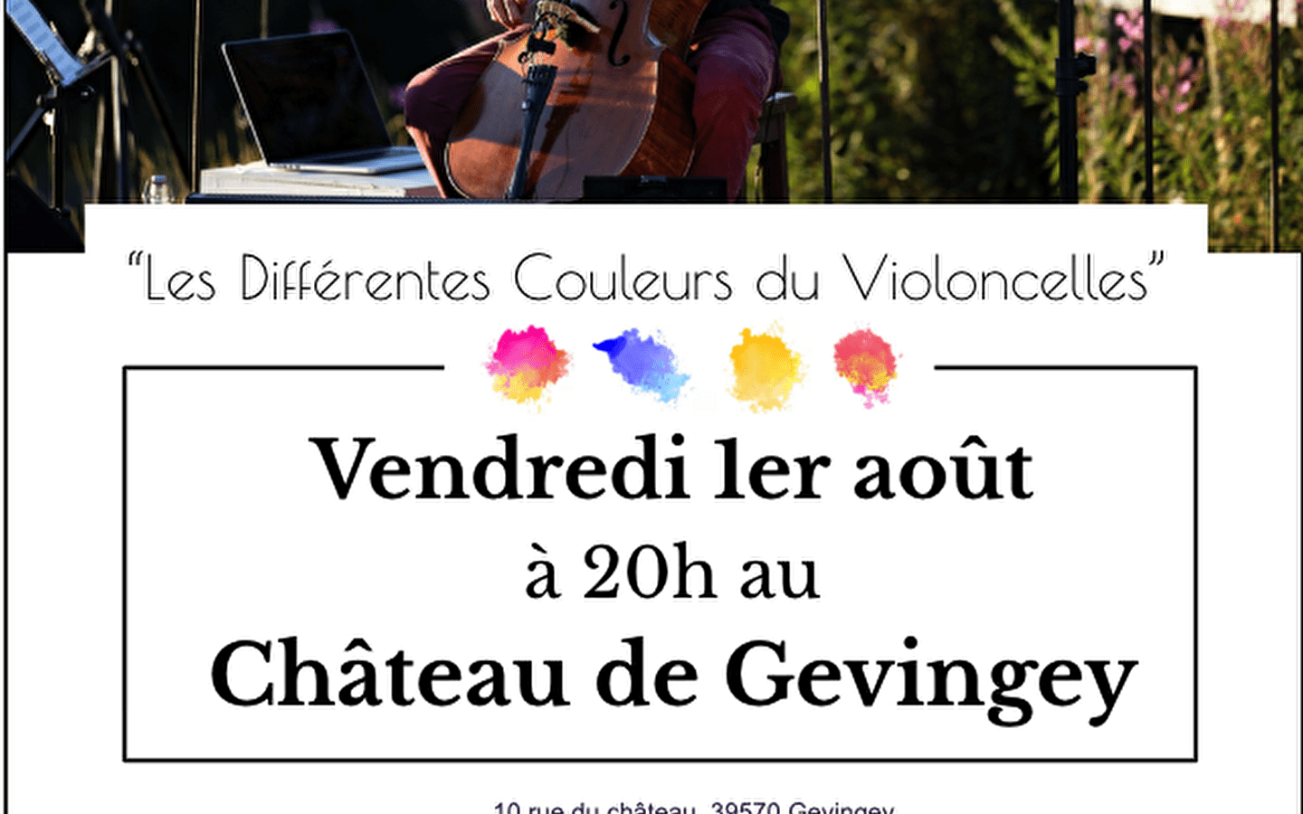 Concert 'Les différentes couleurs du violoncelle'