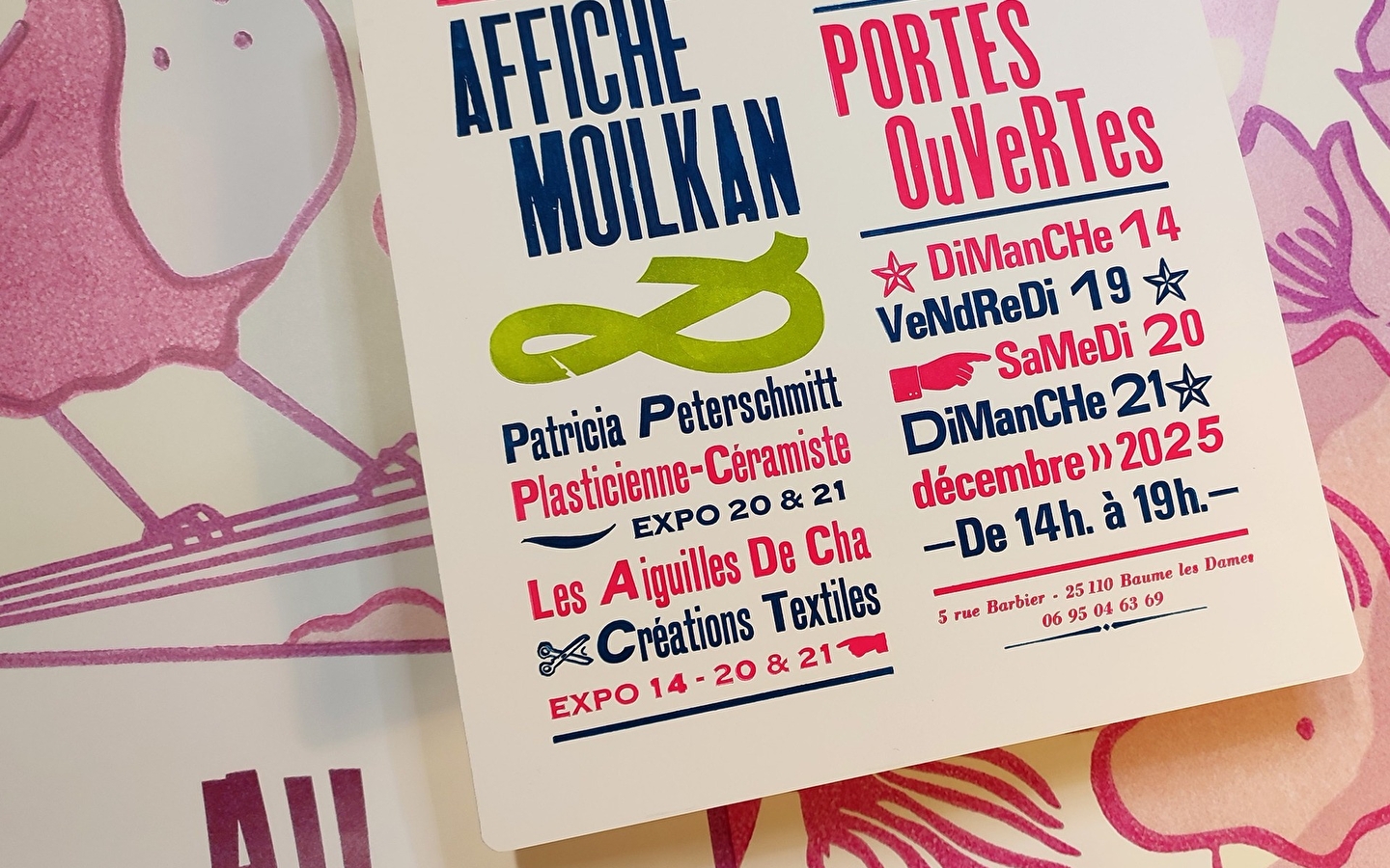 Portes Ouverts d'Ateliers d'Artistes - Atelier Affiche Moilkan