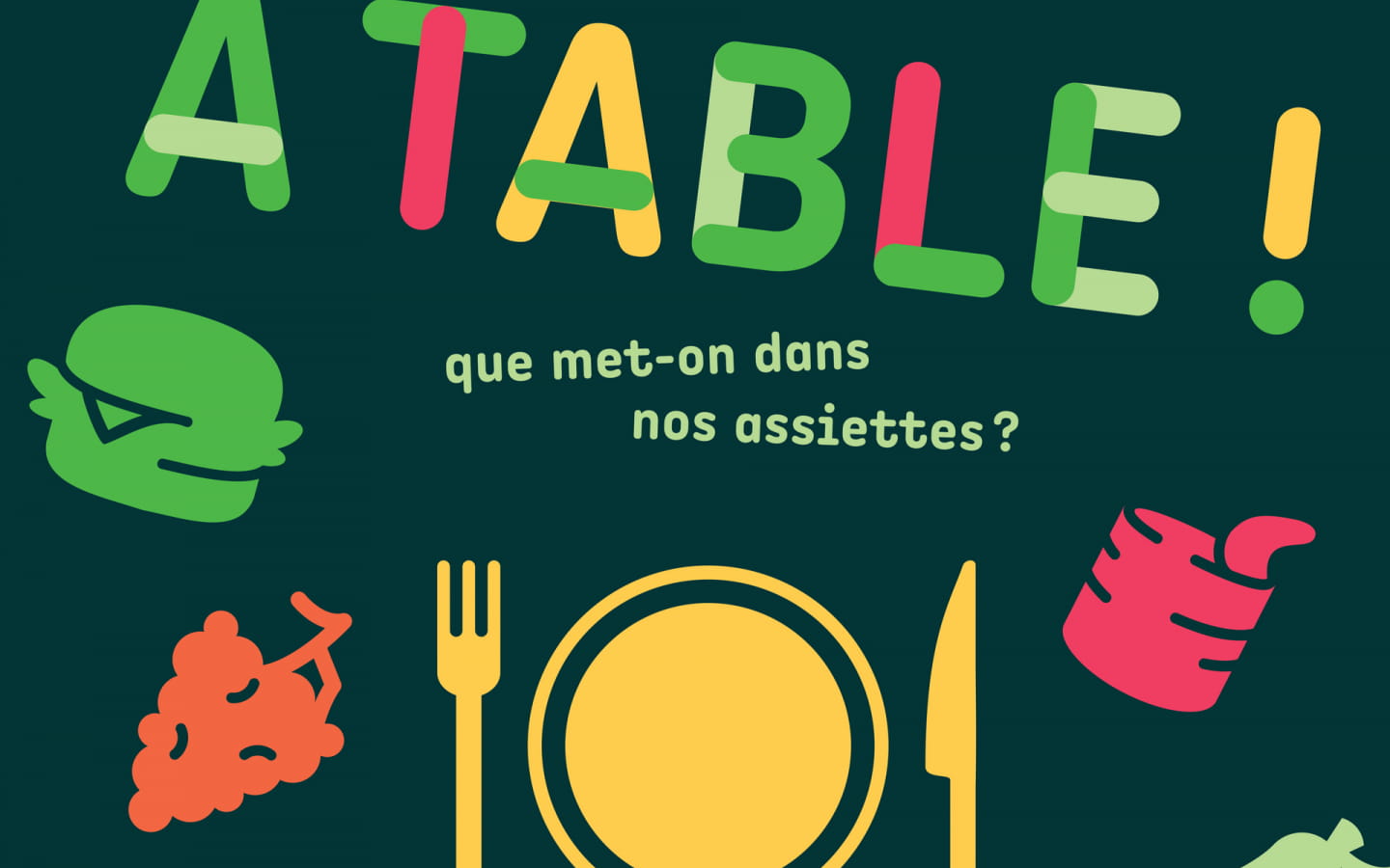 Exposition À table ! Que mets-on dans nos assiettes ?