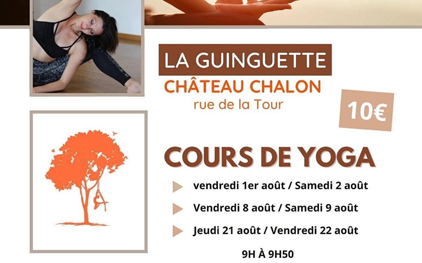 Cours de Yoga - Guinguette de Château-Chalon