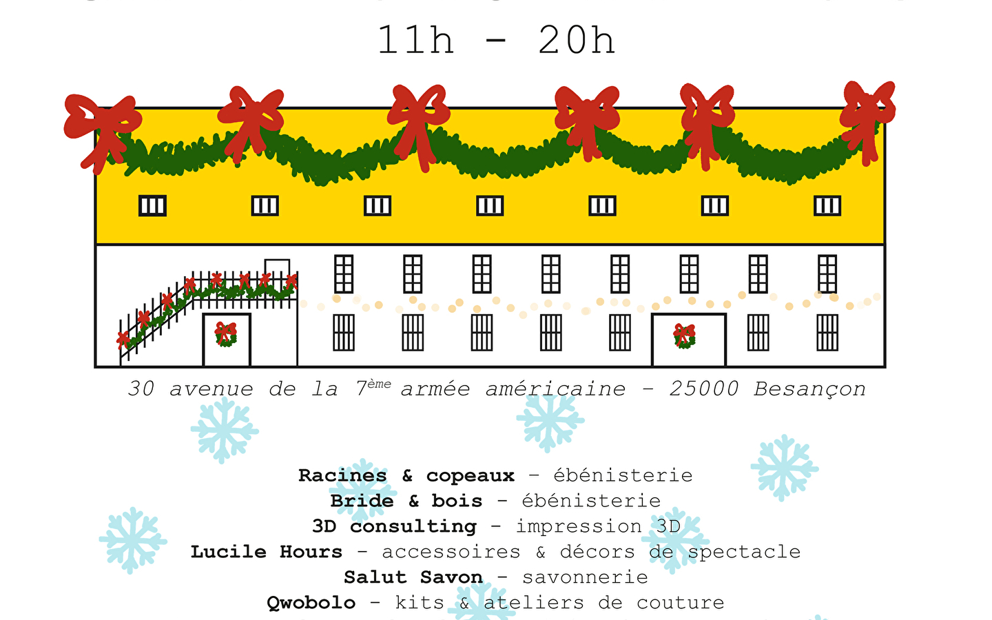 Rendez-vous des ateliers - marché artisanal spécial noël - portes ouvertes