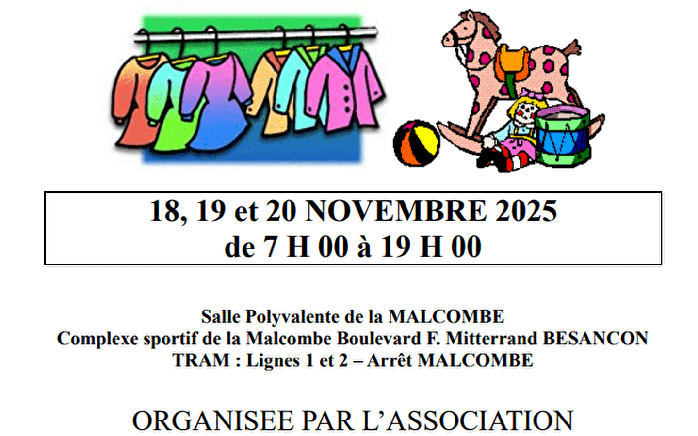 Vente solidaire pour l'association 'Au Bonheur des Enfants'