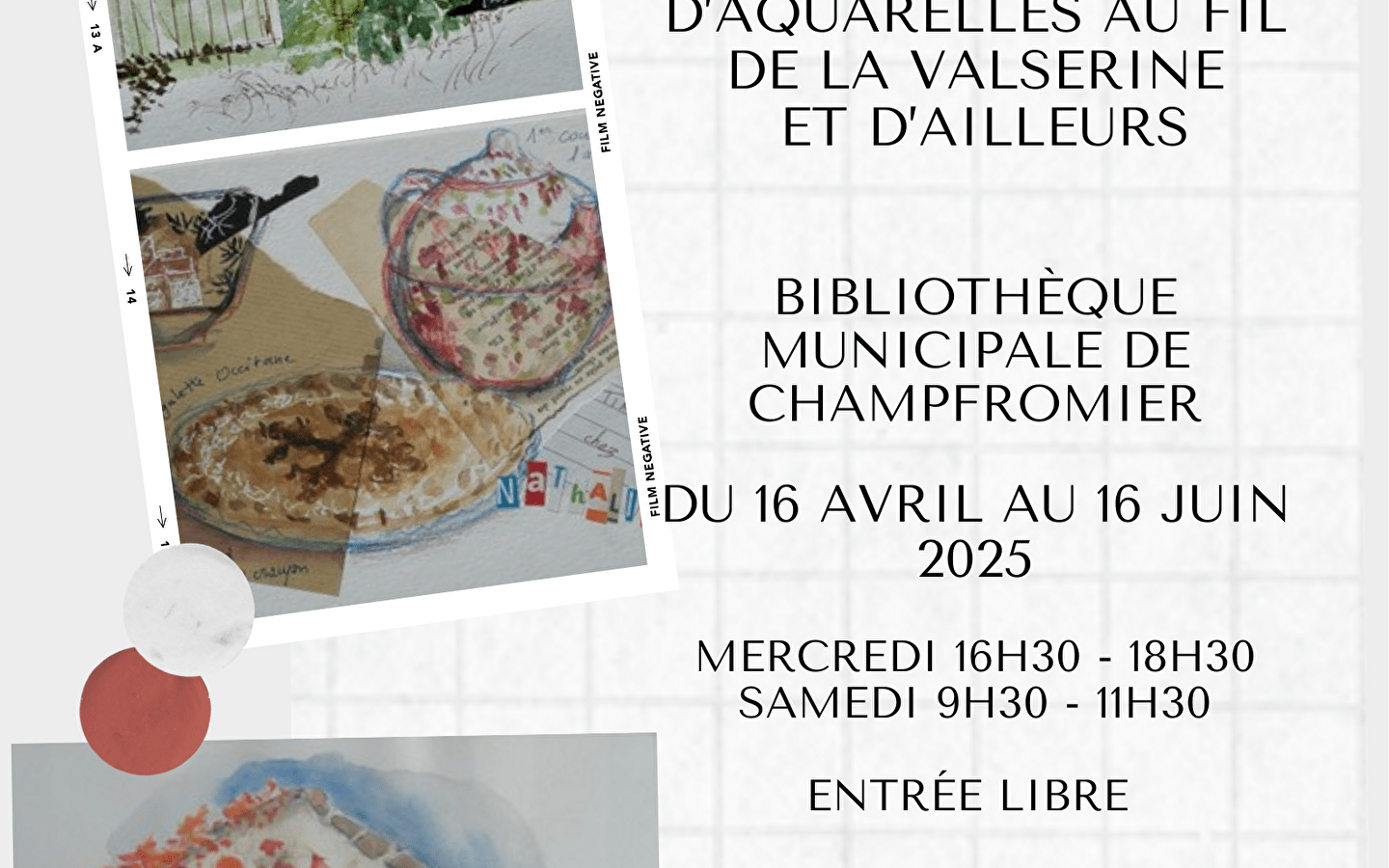 Exposition de carnets de voyage Brigitte Matty