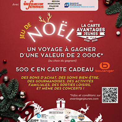 Grand Jeu de Noël de la Carte Avantages Jeunes
