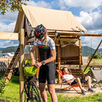 Les Lodges de la Viarhôna : les tentes-lodges