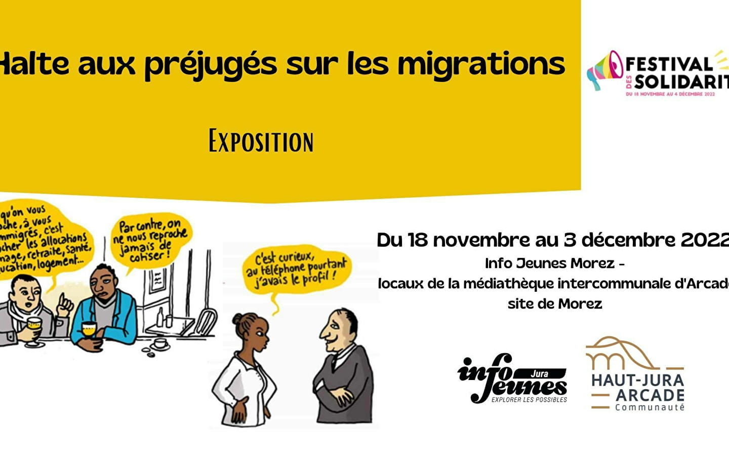 Expositions - Halte aux préjugés sur les migrations