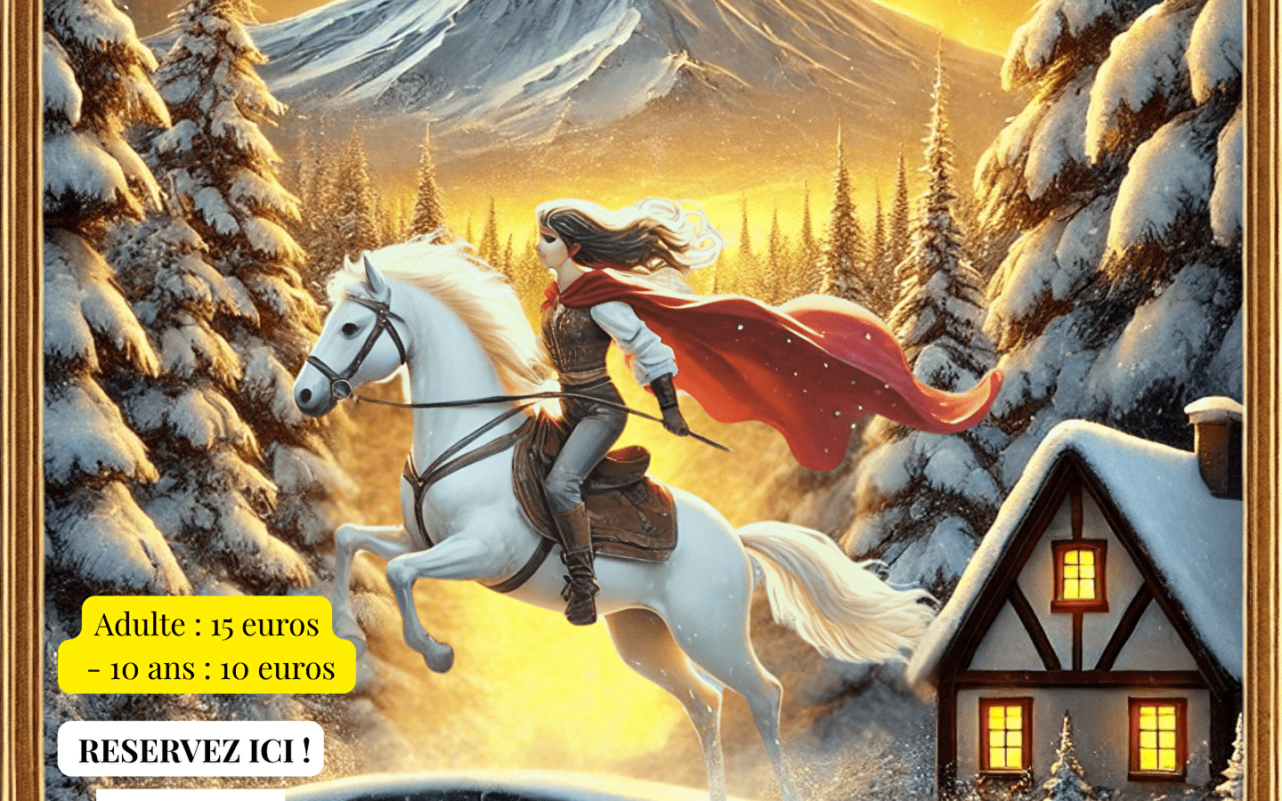 'La mission de Noel' spectacle équestre , écurie du Cerneux