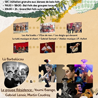 Festival Trad'en Bugey - Ateliers danse et musique en journée - Bal folk en soirée