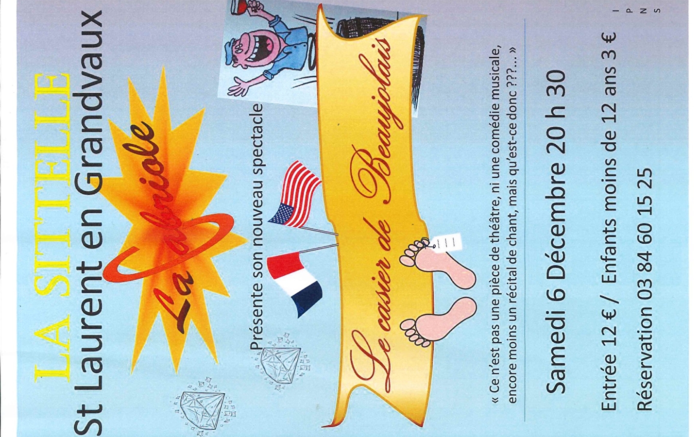 Comédie musicale 'Le Casier de Beaujolais'