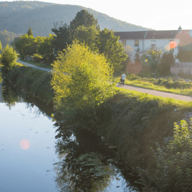 A ciel ouvert & en boucle : Thise-Roche-Chalèze par le canal du Rhône-Rhin