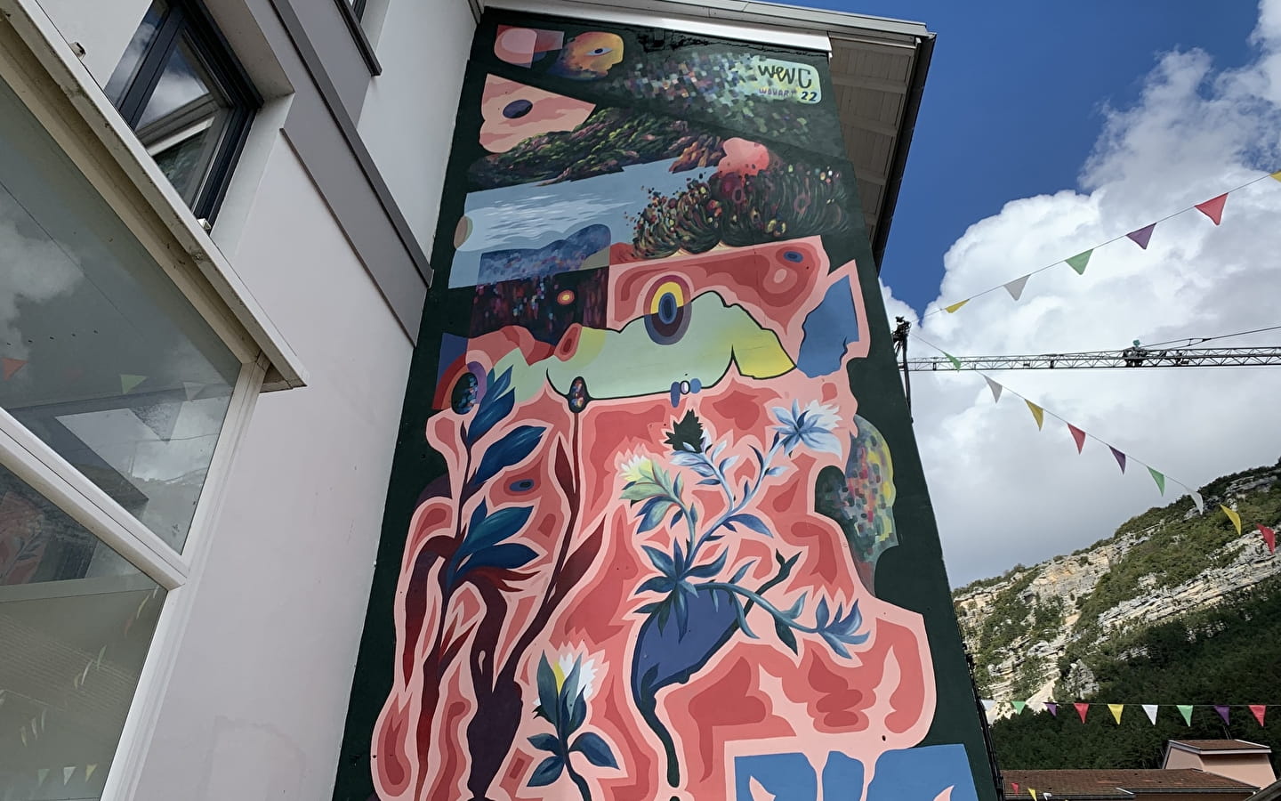 Fresques et murs peints - Flore du lac de Wenc