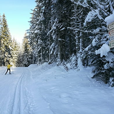 Itinéraire ski de fond Giron - La biche