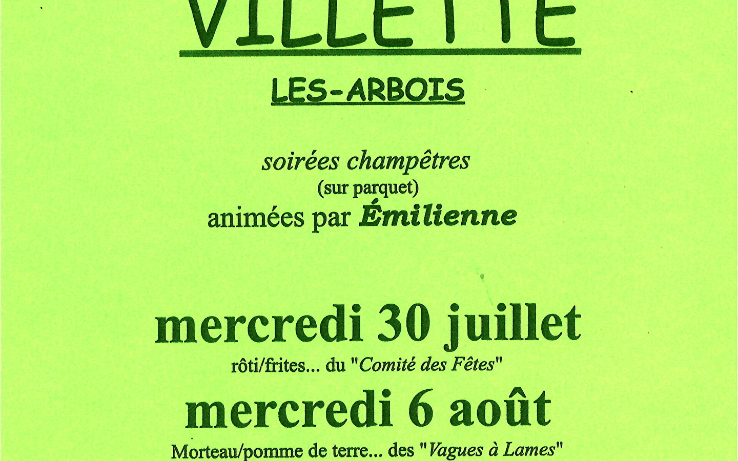 Guinguettes à Villette