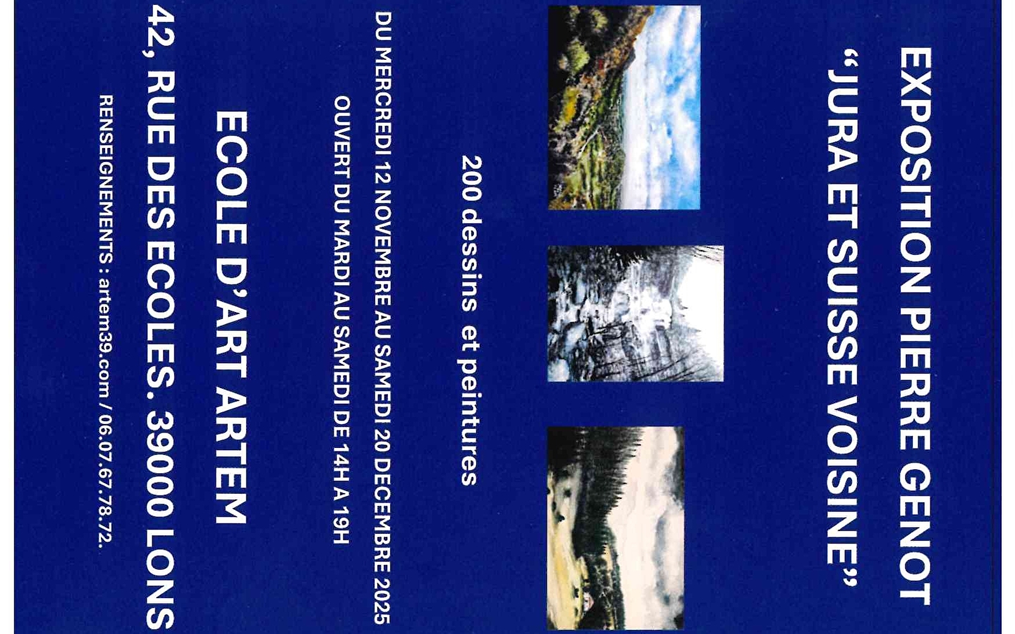 Exposition Pierre Genot : Jura et Suisse voisine