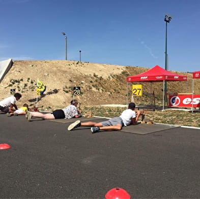 Cours de biathlon avec l'ESF aux Plans d'Hotonnes