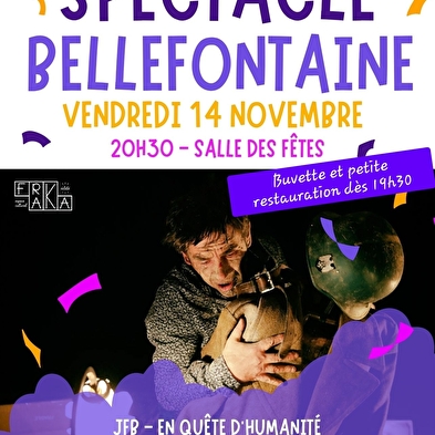 Spectacle 'JFB - En quête d'humanité' par la Cie Pudding Théâtre