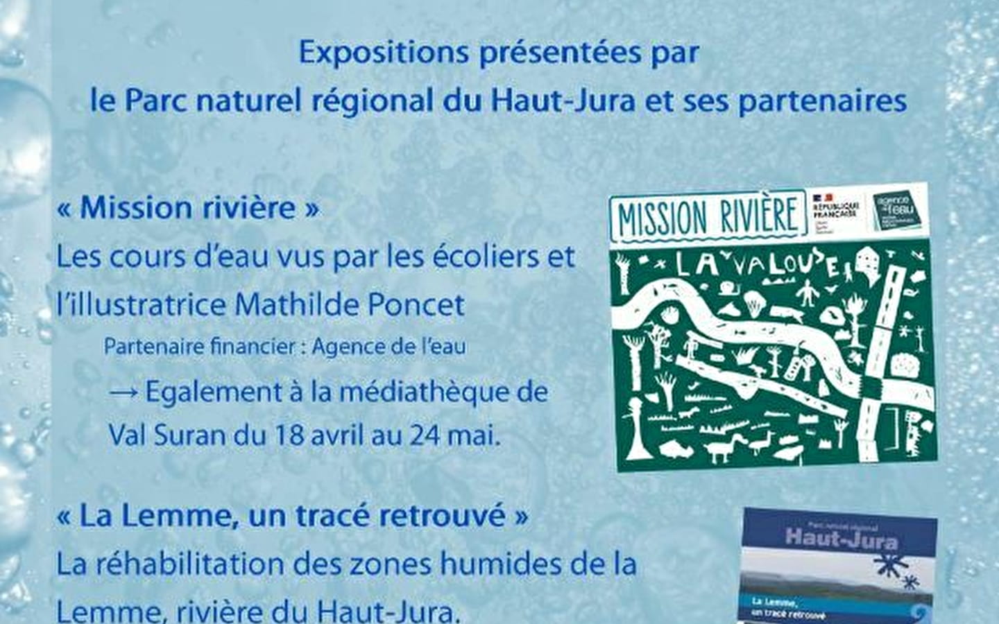 Expositions 'L'eau ce bien si précieux'