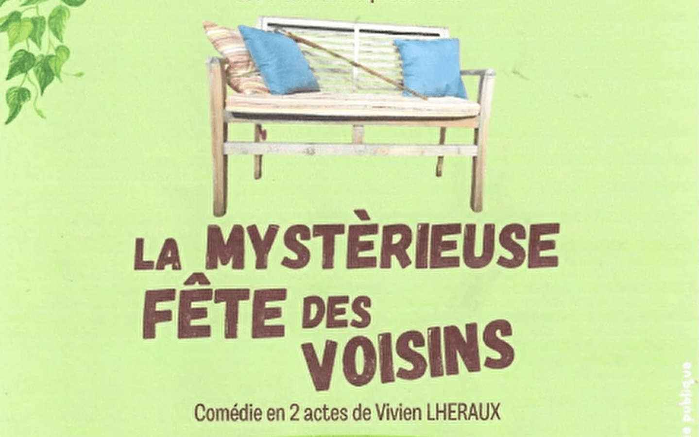 Théâtre : La mystérieuse fête des voisins