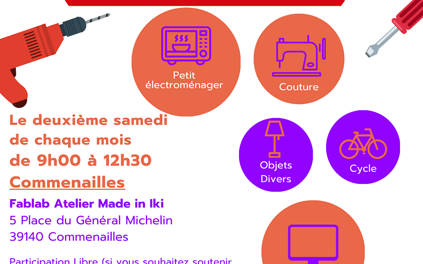 Café Réparation IKI à Commenailles