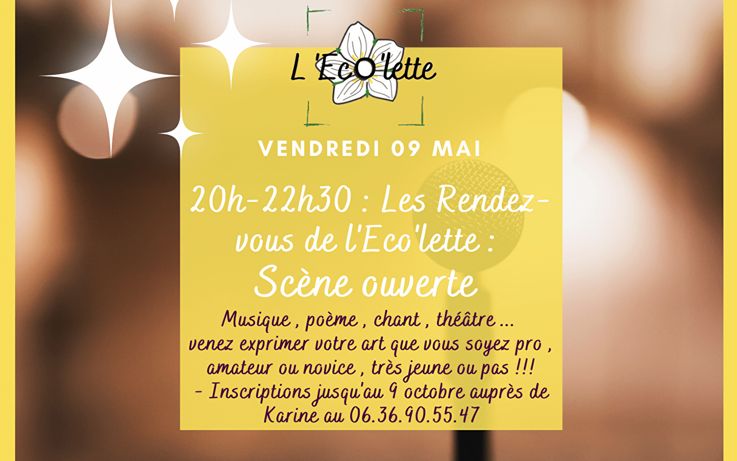 Scène ouverte !