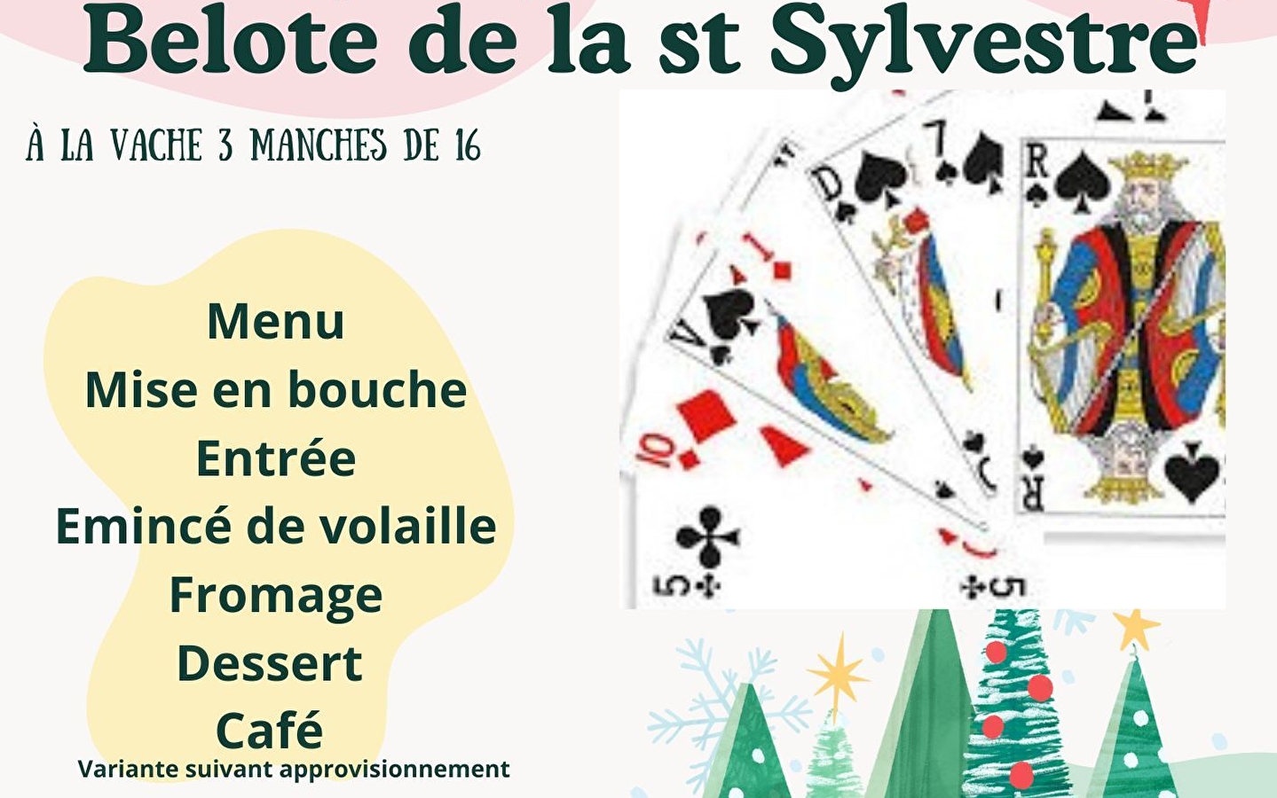 Belote de la Saint-Sylvestre & repas
