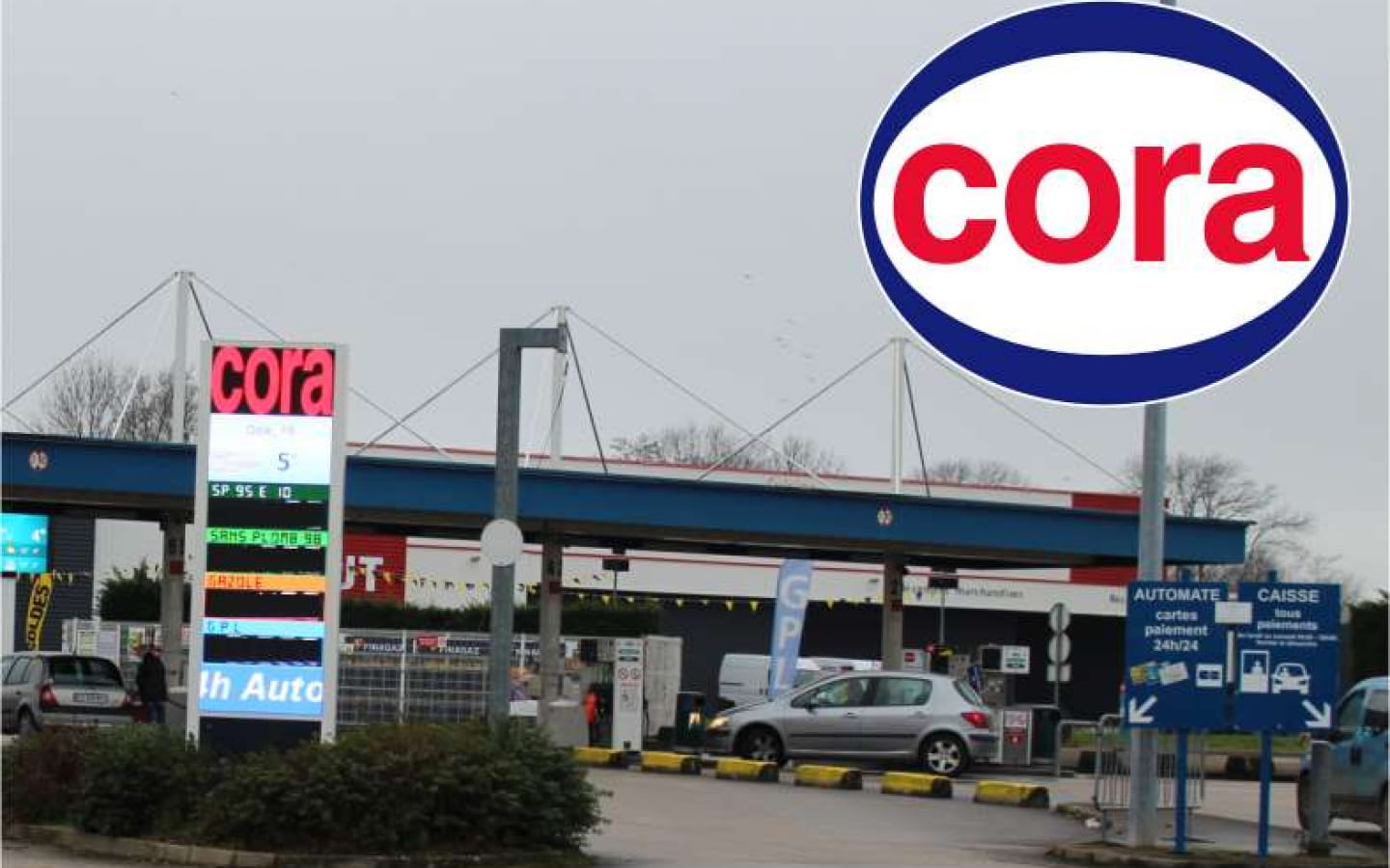 Hypermarché Cora - Station Service