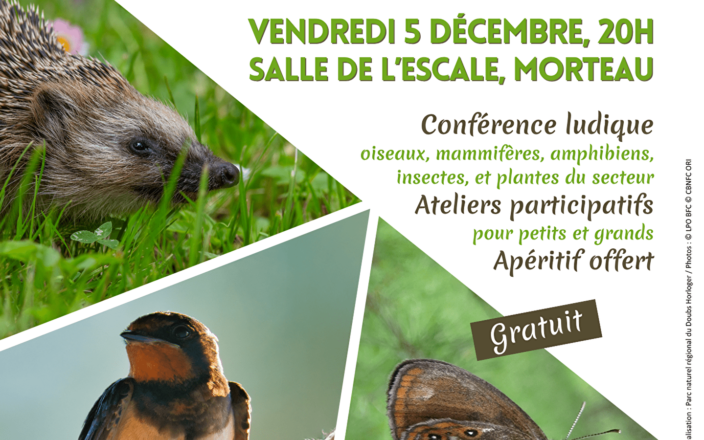 Soirée découverte de la faune et la flore du Val de Morteau : atlas de la Biodiversité du Doubs Horloger