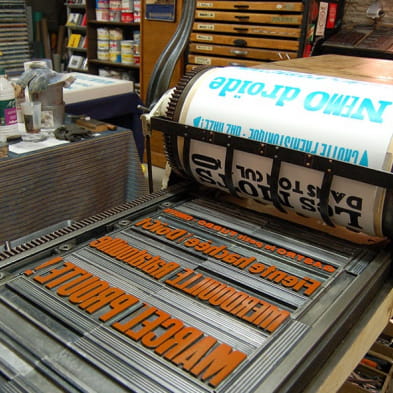 Atelier de typographie Affiche Moilkan