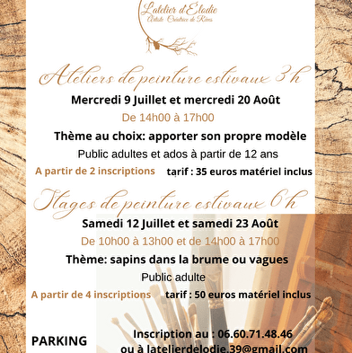 Les ateliers estivaux - 3h