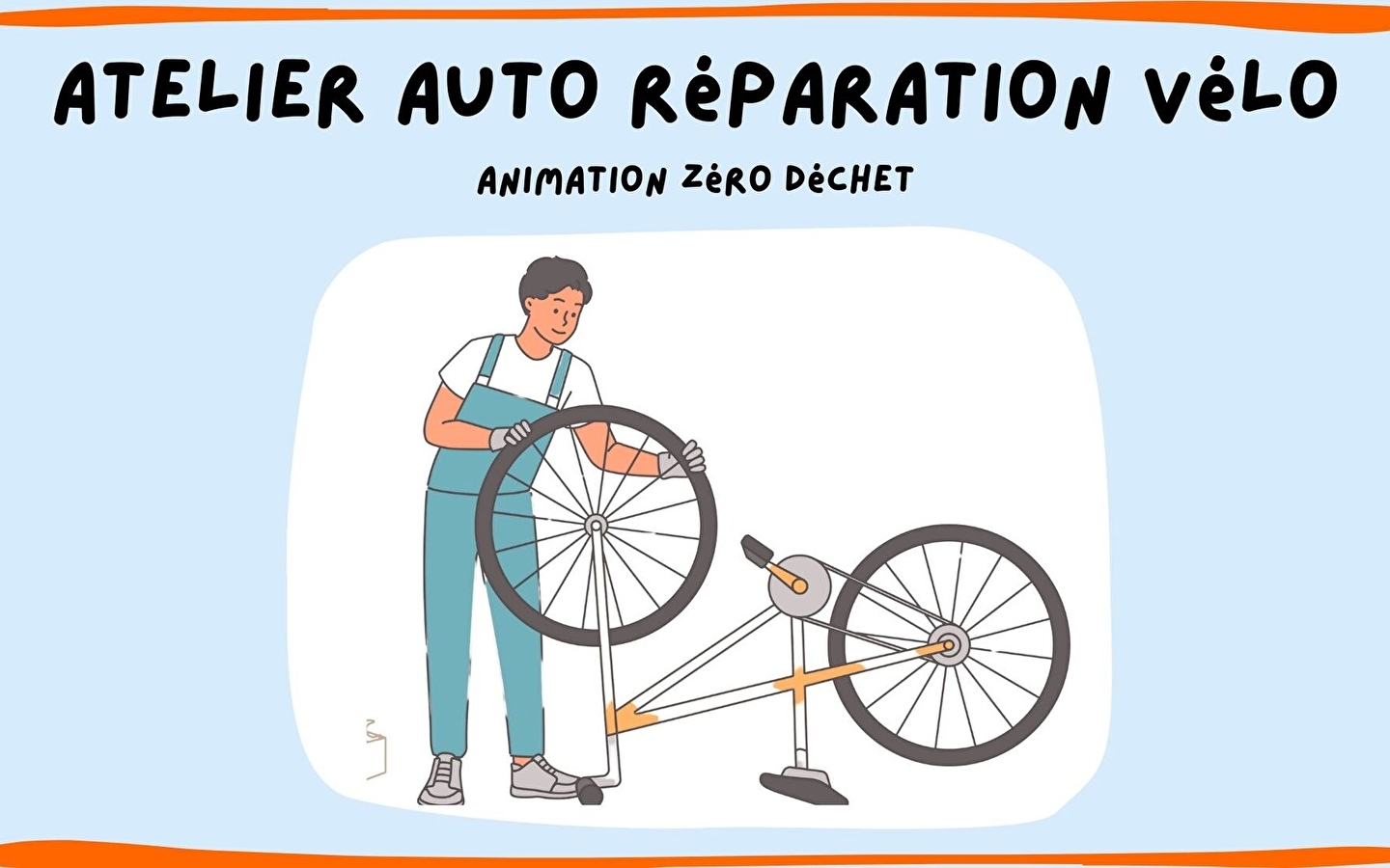 Atelier mécanique vélo participatif - zéro déchet 