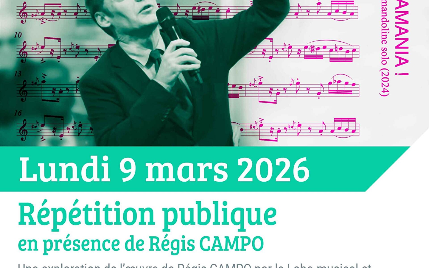 ANNULÉ - Répétition publique en présence de Régis Campo