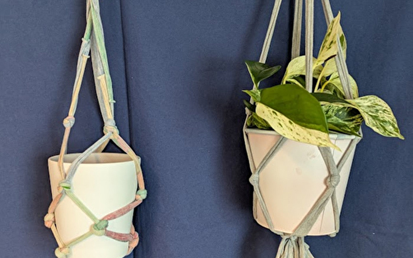 Atelier macramé - Suspensions en tee-shirt