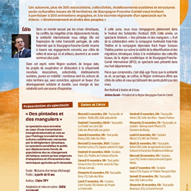 Des pintades et des manguiers