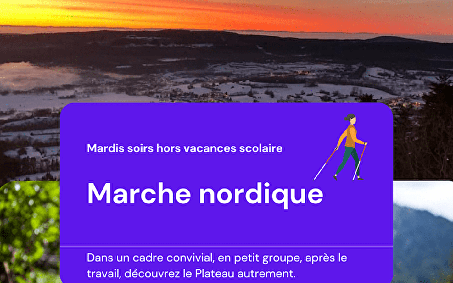 Sortie marche nordique avec Jean Michel Flochon